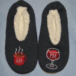 AM PM Sherpa Lined Bootie Slippers
